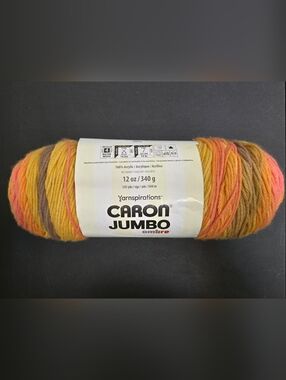 Caron Jumbo Ombre Acrylic Yarn - COLOR: SUNSET